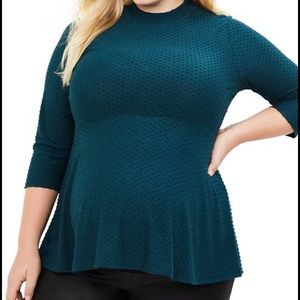 Motherhood Maternity Plus Size Peplum Top